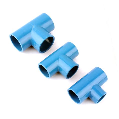 Inner Dia 20mm 25mm 32mm 40mm Equal Tee Pipe Connectors Nuonuowell Garden Irrigation Blue Pvc