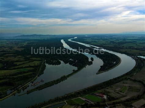 Ortenaukreis Aus Der Vogelperspektive Der Verlauf Des Rhein Im