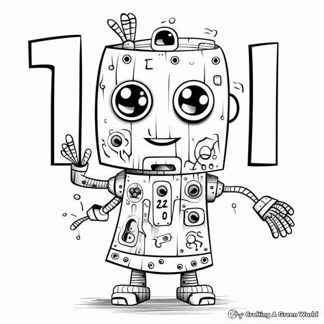 Number Coloring Pages - Free & Printable!