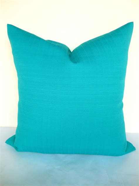 Teal Outdoor Pillows, Outdoor Pillow Cover Teal Turquoise Decorative ...