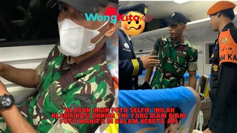 Alasan Ingin Foto Selfie Inilah Klarifikasi Oknum TNI Yang Diam Diam