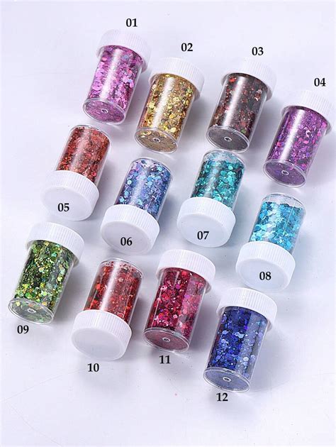 Frasco De Glitter Para Unhas Hologr Fico Camale O Cores Lascas