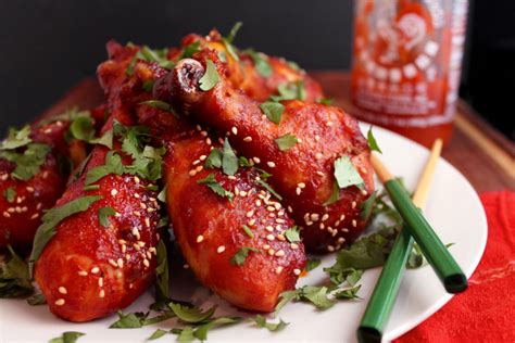 Sriracha Drumsticks | The Noshing Bride - An Asian Inspired Food & Wedding Blog