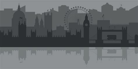 London skyline silhouette. Vector illustration 22735631 Vector Art at ...