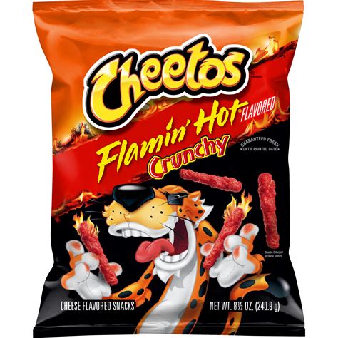 Cheetos Crunchy Flamin Hot Chipotle Ranch Cheese Flavored Snacks 85 Oz Bag