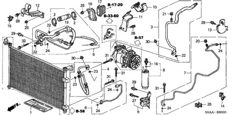 A C Hoses Pipes 2004 Honda Civic 4 Door EX KA 4AT