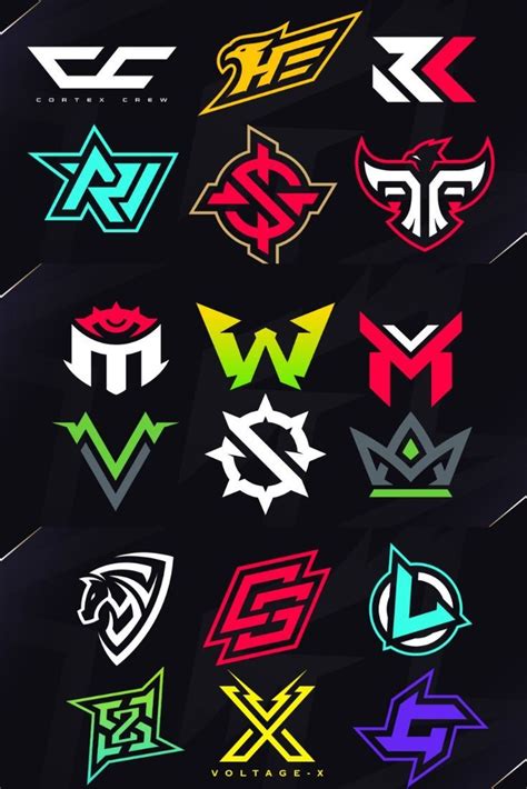 Minimalist Initial Letter Esports Logo Designs