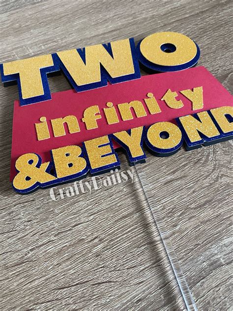 Two Infinity And Beyond Cake Topper Toy Story Toy Story Etsy