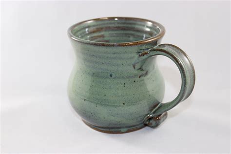 Wheel Thrown Stoneware Pottery Coffee Mug Rustic Ceramic Handmade