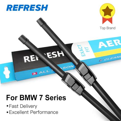 REFRESH Wiper Blades For BMW 7 Series E65 E66 E67 E68 F01 F02 F03 F04