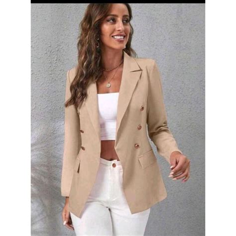 Blazer Feminina Casaquinho Maxi Longo Sobretudo Alfaiataria Social