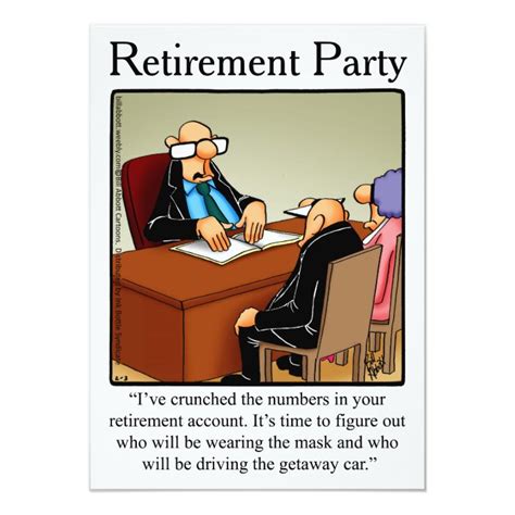 Funny Retirement Humor Party Invitations | Zazzle.com