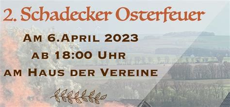 Schadecker Osterfeuer Heimatverein Schadeck E V