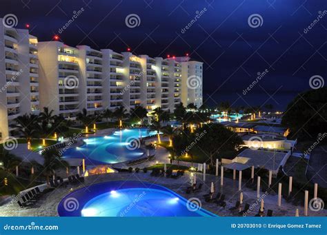 Hotel At Night Stock Photo Image Of Night Patio Outdoors 20703010