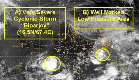 Very Severe Cyclone Biparjoy To Intensify In 24 Hrs Well Marked Low