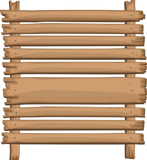 Wooden board in cartoon style 8852431 PNG