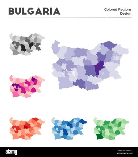 Bulgaria Map Collection Borders Of Bulgaria For Your Infographic