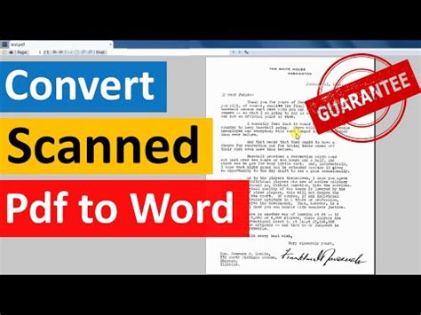 How To Convert Scanned Pdf Documents To Word Text Online Free Edit