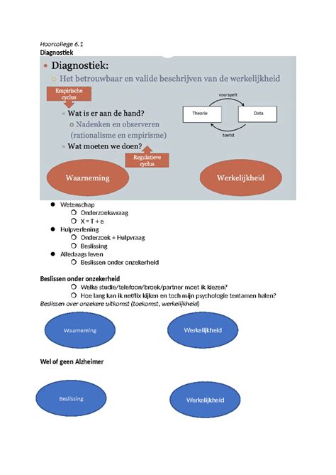 Hoorcolleges Md Hoorcollege Van Week Hoorcollege Diagnostiek