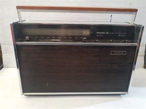 Radio Portatil Ford Philco Transglobe Antigo Am Fm 3385 Mebuscar Brasil