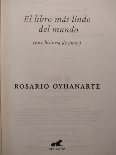 El Libro Mas Lindo Del Mundo Oyhanarte Vergara B MercadoLibre