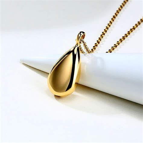 Personalized Urn Necklace Teardrop Urn Necklace Tear Drop Etsy