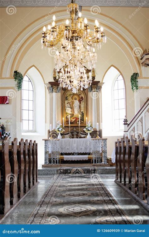 Interior Catholic Church in Slovakia Editorial Stock Image - Image of ...