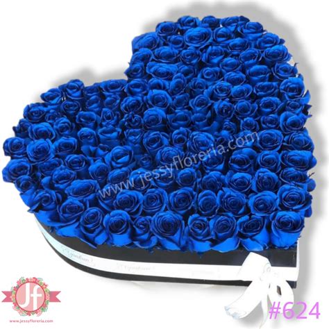 Caja Coraz N Rosas Azules Env Os Gratis Mismo D A A Hrs