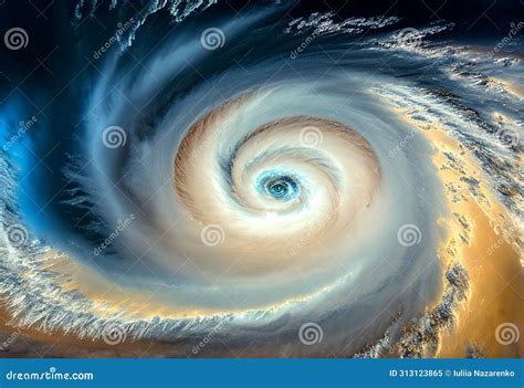 Tornado Seen from Space. AI Generated Stock Image - Image of earth, catastrophe: 313123865