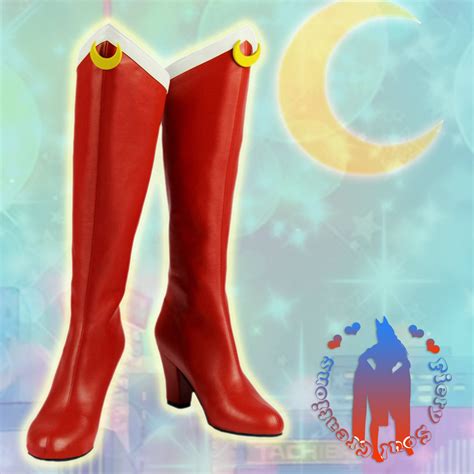 Pgsm Sailor Moon Boots Etsy