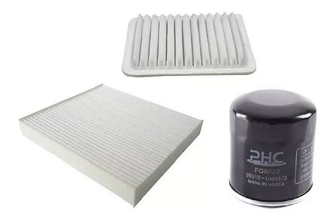 Kit Pack Filtros Aceite Aire Polen Toyota Yaris Cuotas Sin Inter S