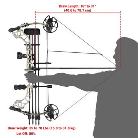 Yescom Compound Bow Kit Draw Weight Lbs Fit Adult Professional