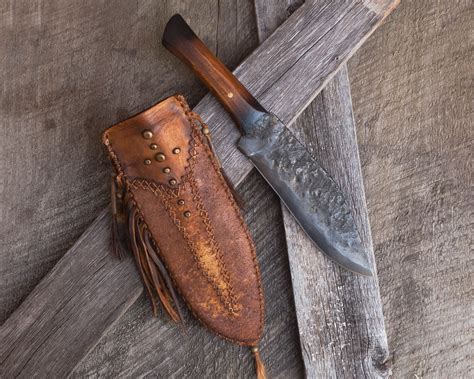 Handmade Mountain Man Knife Forged Knife Native American Etsy