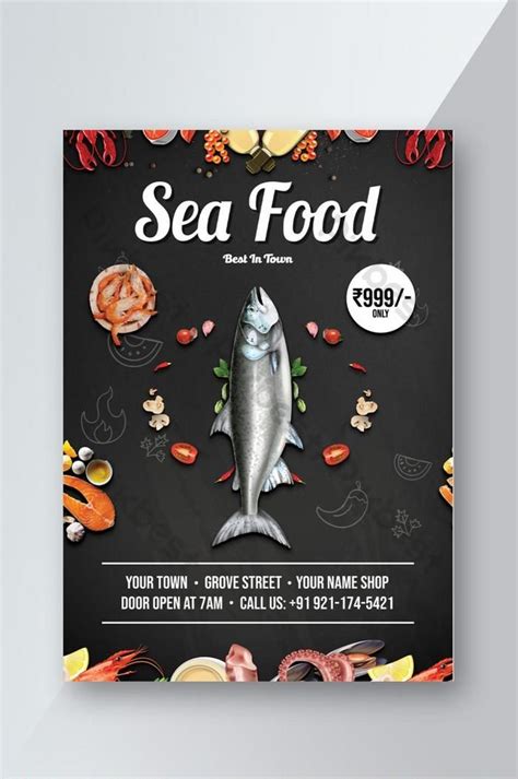 Sea Food Restaurants Flyer Template Psd Free Download Pikbest Restaurant Flyer Restaurant