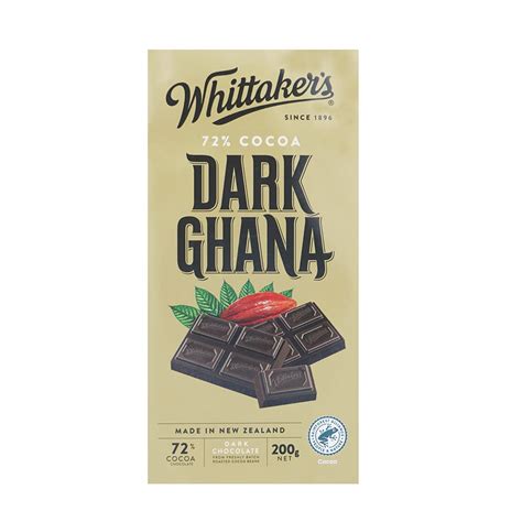 Whittakers Dark Chocolate Ghana Block No Added Colour 200 G Amazon