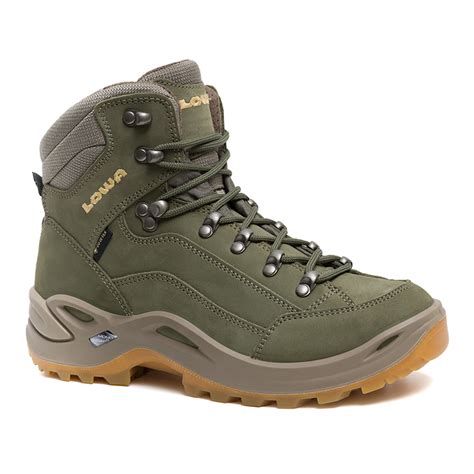 Lowa Renegade GTX Mid Damen Trekking Wanderschuh Schilf Honig Hier Im