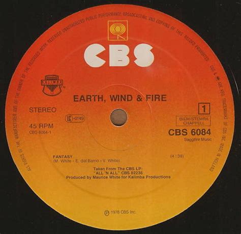 Earth, Wind & Fire - Fantasy (Special Disco Version) (Vinyl, 12", 45 ...