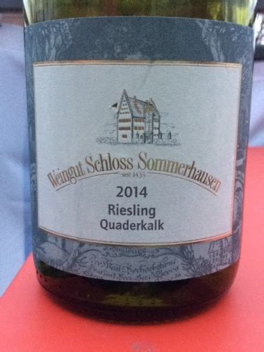 Weingut Schloss Sommerhausen Riesling Quaderkalk Vivino US