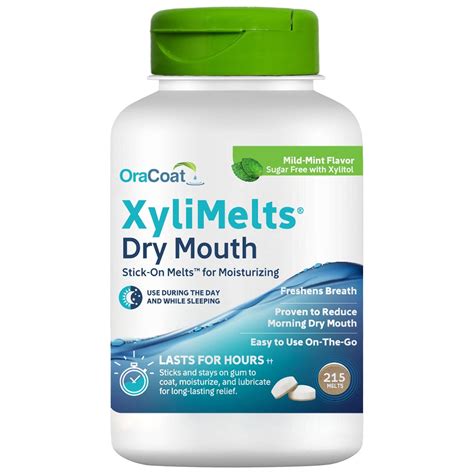 Oracoat Xylimelts Dry Mouth Relief Moisturizing Oral Adhering Discs