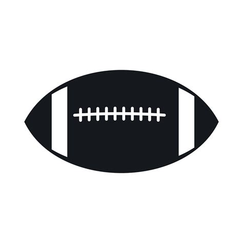 Rugby Ball Icon Simple Style Vector Art At Vecteezy