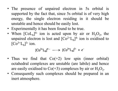 Valence Bond Theory Ppt