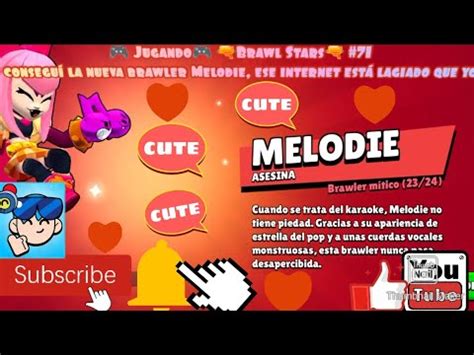 Jugando Brawl Stars 71 Conseguí la nueva brawler Melodie ese