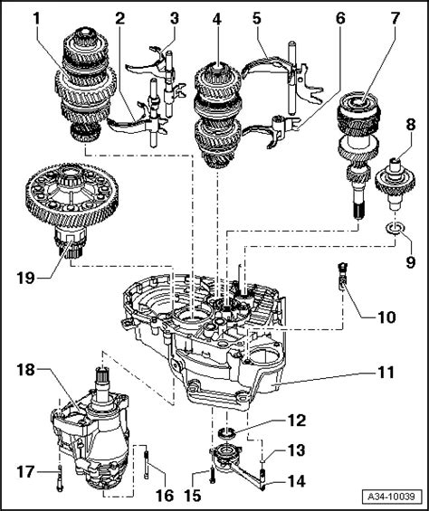 Volkswagen Workshop Manuals Golf Mk5 Power Transmission 6 Speed Manual Gearbox 02q Four