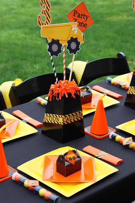 Adorable Construction Themed 3rd Birthday Party With Lots Of Awesome