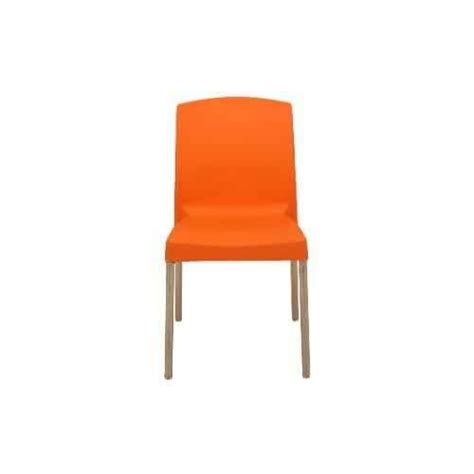 Buy Supreme Hybrid Premium Plastic Orange Chair Without Arm Pack Of 2