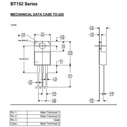 BT152/400R-BT152/600R-BT152/800R THYRISTORS