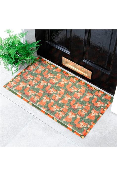 Rugs Fox Pattern Doormat 70 X 40cm Artsy Mats