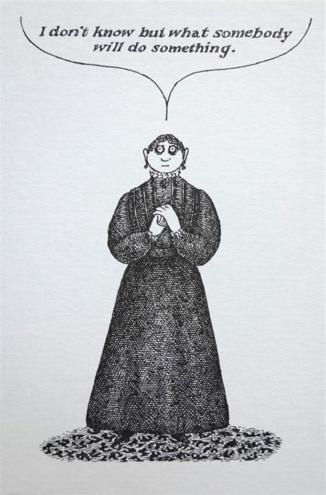 Vintage Edward Gorey Postcard Of Lizzie Borden 1994 Etsy