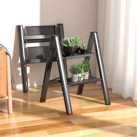 Amazon Escalera De Escalones Taburete Plegable Con Pedal