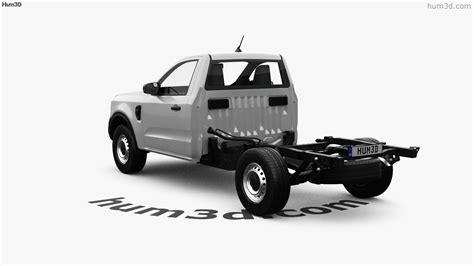 360 View Of Ford Ranger Single Cab Chassis Xl 2024 3d Model 3dmodels